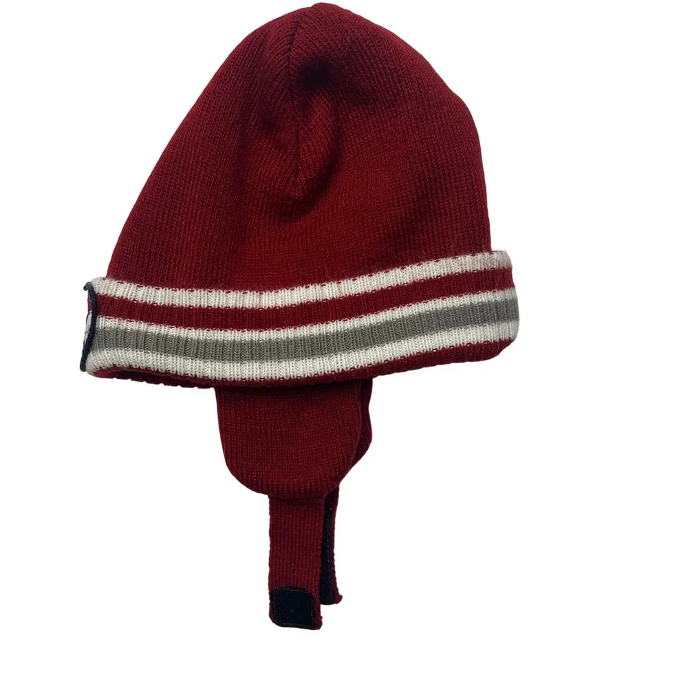 Converse Chuck‎ Taylor All Star Toddler Kids Red Earflap Beanie Knit Winter Hat